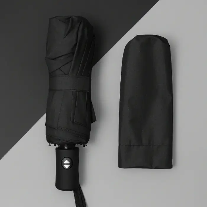 Siyah Kılıflı Otomatik Kompakt Şemsiye