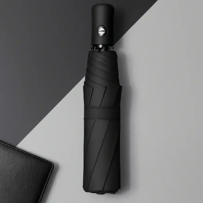 Siyah Kılıflı Otomatik Kompakt Şemsiye