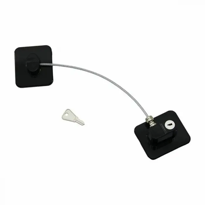 Siyah Plaka Halatlı Emniyet Kilidi