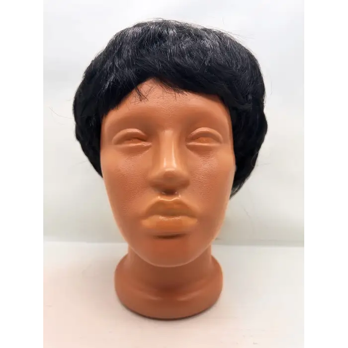 Siyah Renk Kısa Kesim İçi Astarlı Erkek Peruğu