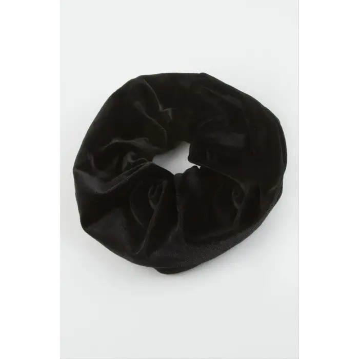 Siyah Renkli Kadife Simit Toka 8 cm