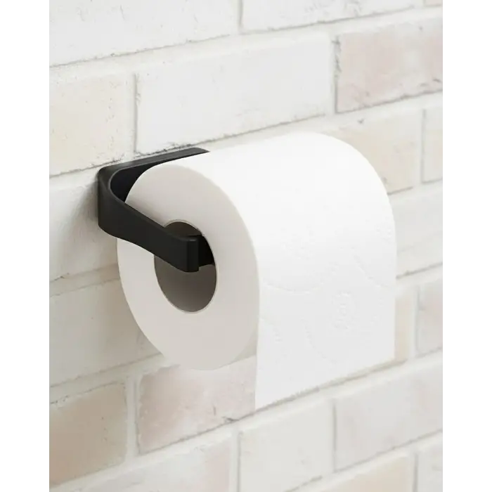 Siyah Tuvalet Kağıdı Tutucu Mat Kaplama Banyo Peçetelik