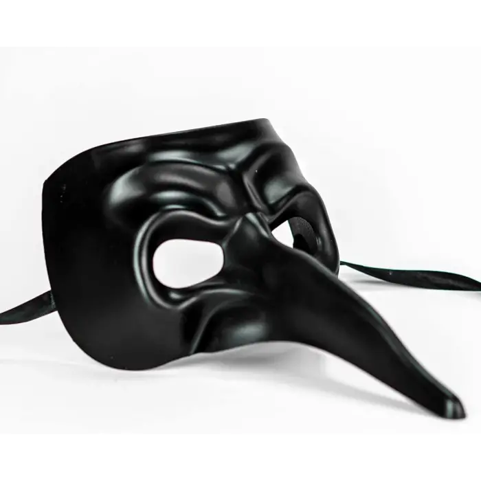Siyah Uzun Burun Veba Doktoru Maskesi