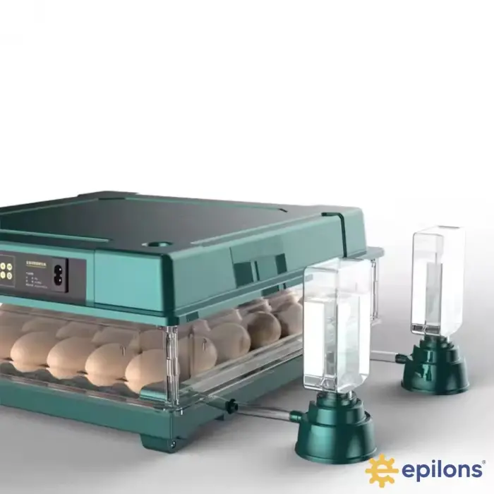 Slim Model 130 Yumurtalık Tam Otomatik Kuluçka Makinesi Gün Sayaçlı Yedek Motorlu