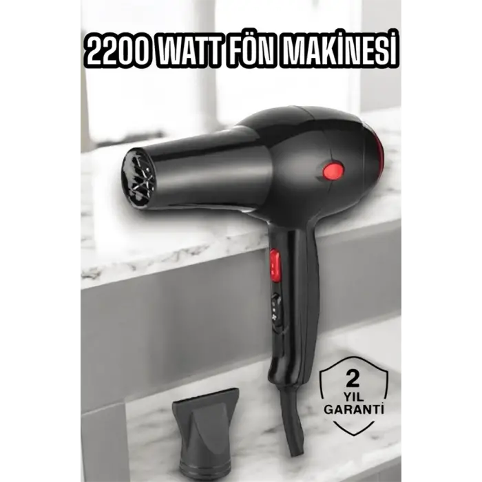 Soğuk ve Sıcak Üfleme Özellikli AC Motorlu Saç Kurutma Makinesi