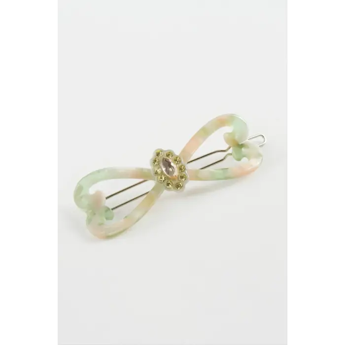 Sonsuzluk Taşlı Klipsli Toka