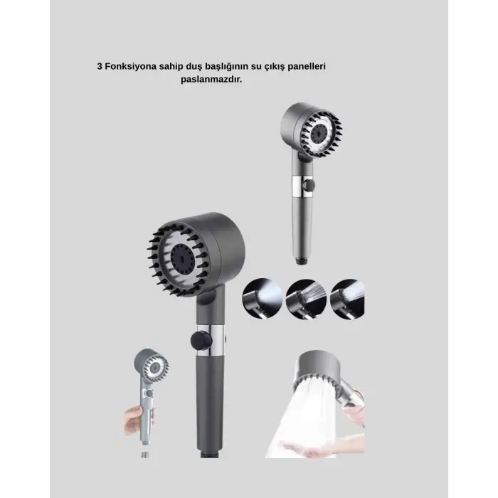 Spa Etkili Masaj Uçlu Duş Başlığı Ergonomik Tasarım