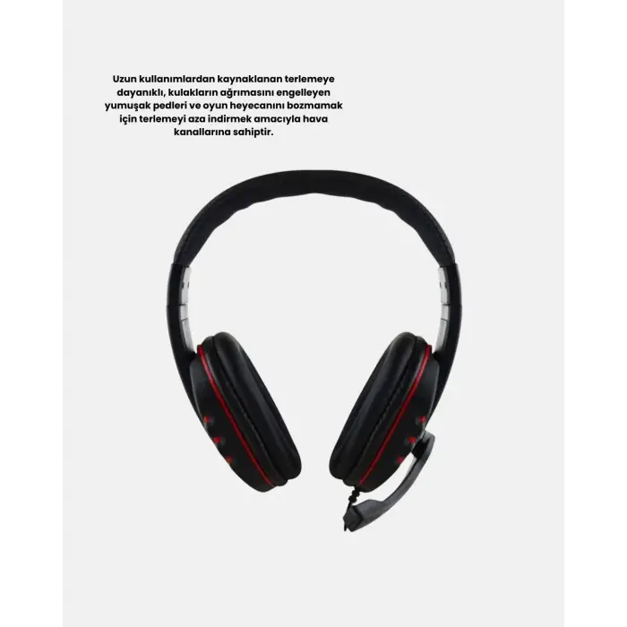 Stereo Ses Destekli Mikrofonlu Gaming Kulaklık – Yumuşak Pedli