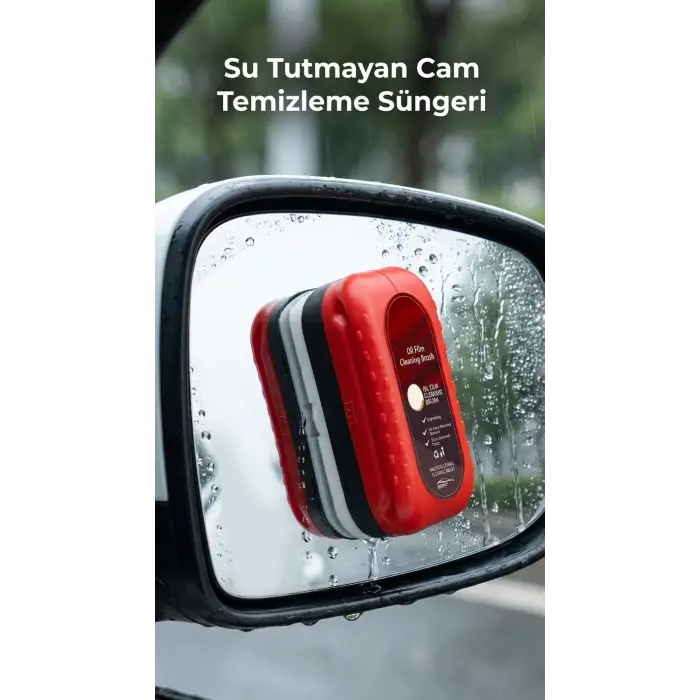 Su Bırakmayan Pratik Araç Camı Temizleme Süngeri