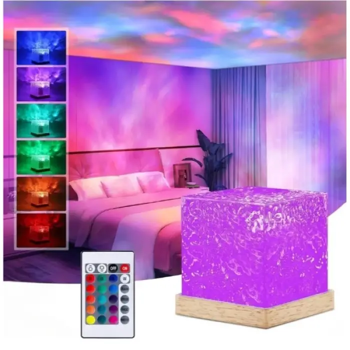 Su Dalgası Projektör Gece Lambası