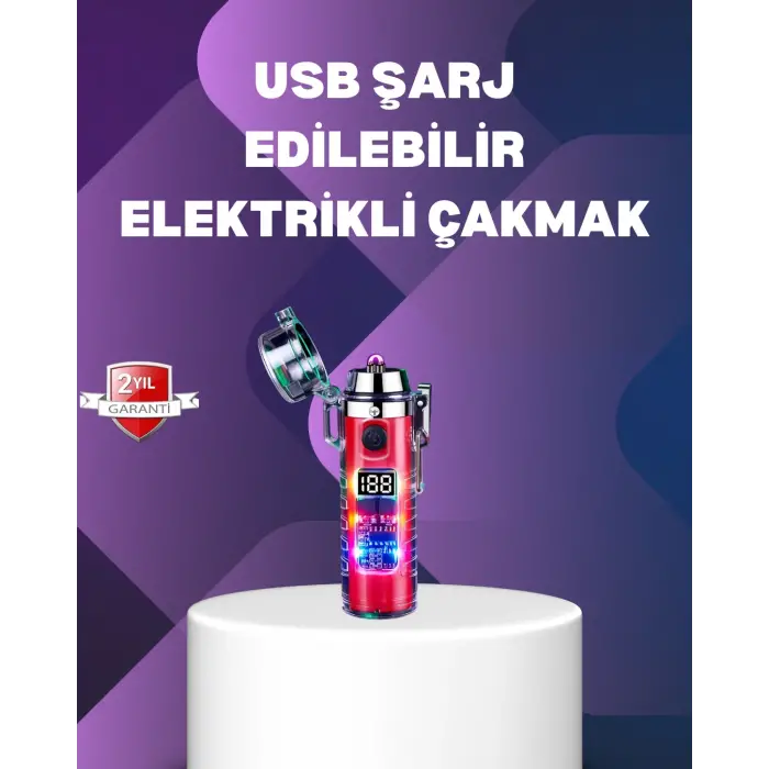 Su Geçirmez Rüzgar Geçirmez Elektronik Ark Çakmak