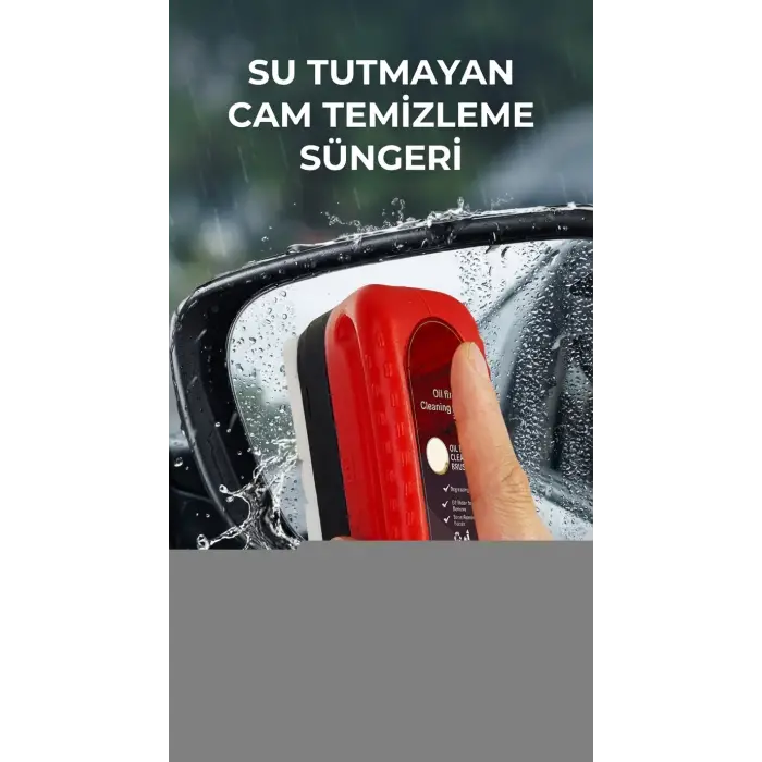 Su İz Bırakmayan Araç Camı Temizleme Süngeri, Pratik Kullanım