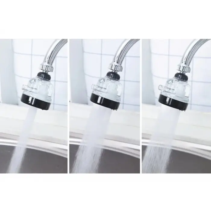 Su Tasarruflu  3 Fonksiyonlu  Oynar  Musluk Başlığı - Şeffaf (336336)