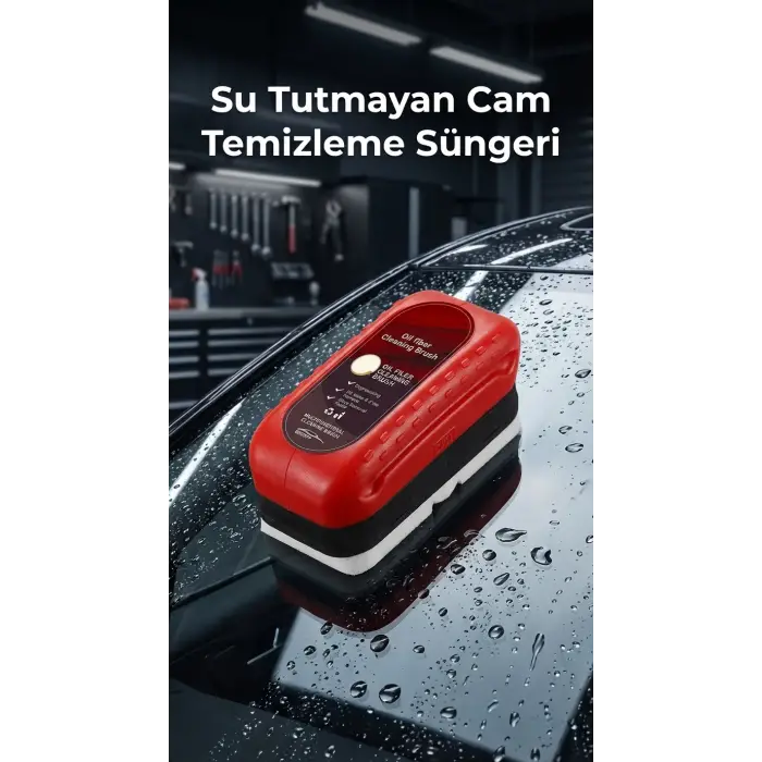 Su Tutmayan Araç Cam Temizleme Süngeri - Pratik Kullanım