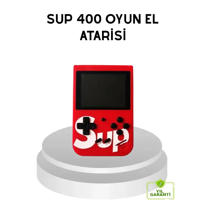SUP Retro El Konsolu – 500 Oyun, TV Bağlantılı, 3 İnç Ekranlı Şarjlı Mini Atari