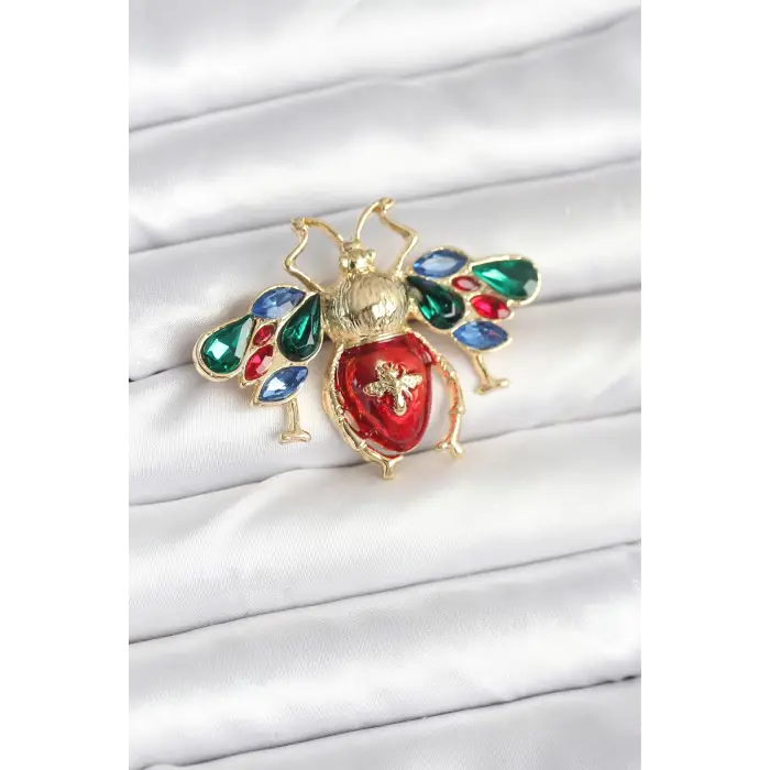 Süslü Arı Model Broş