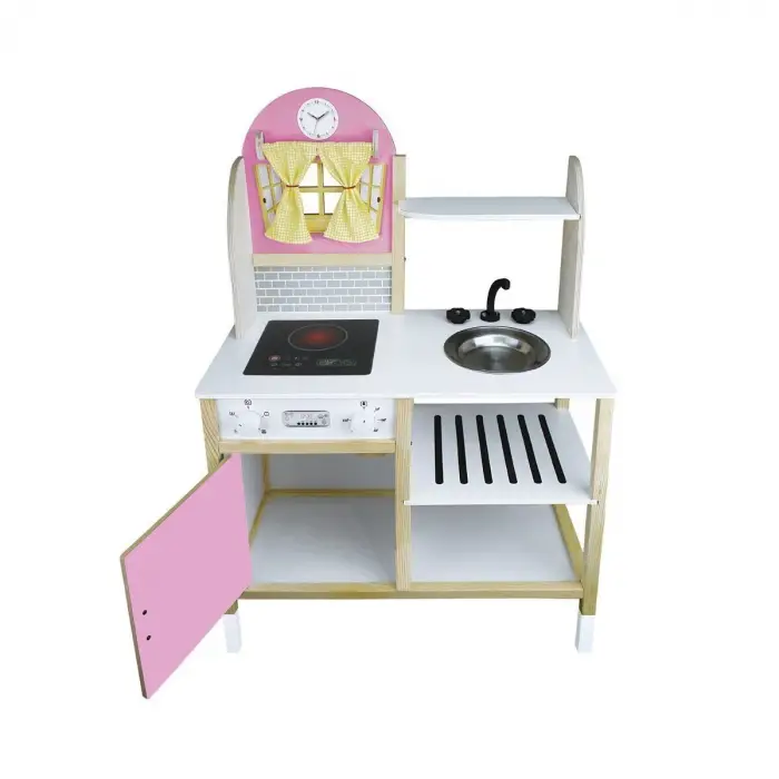 T1012 AHŞAP MUTFAK PEMBE LEDSİZ