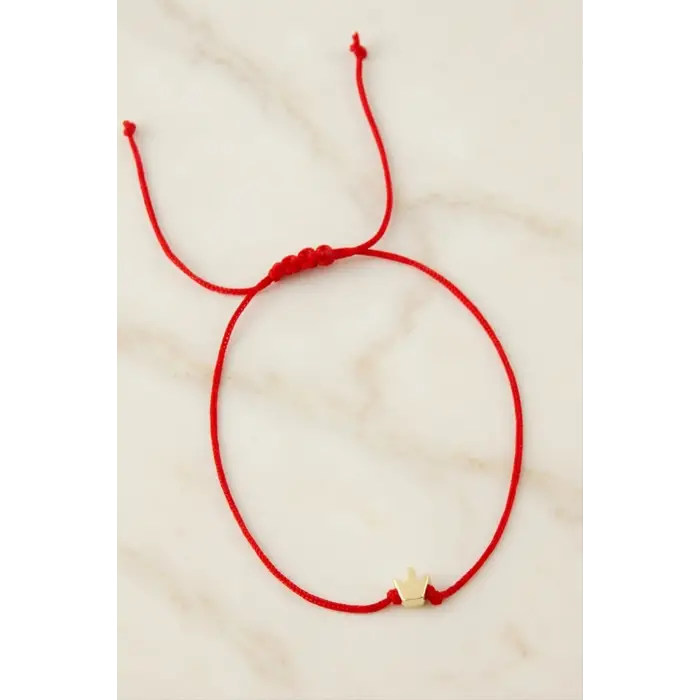 Taç Makrome İp Bileklik