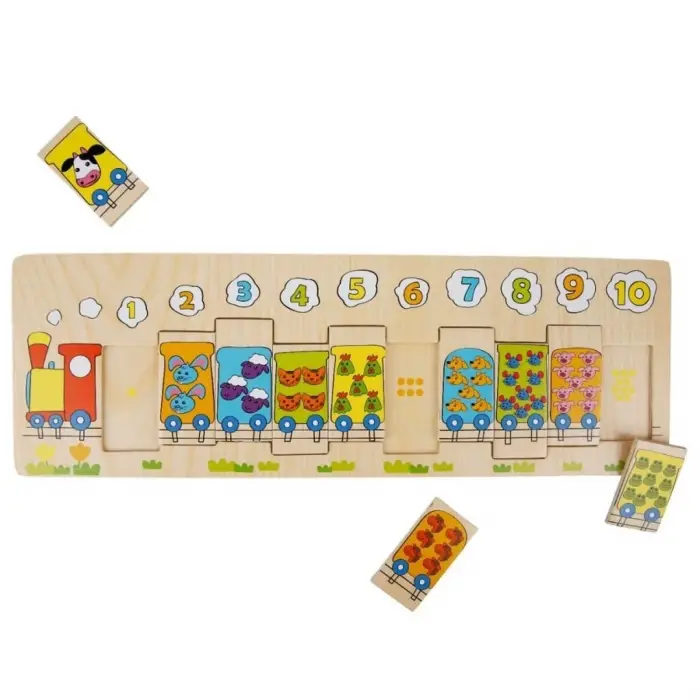 Tahta Bultak Numaralı Trenler 10 Parça