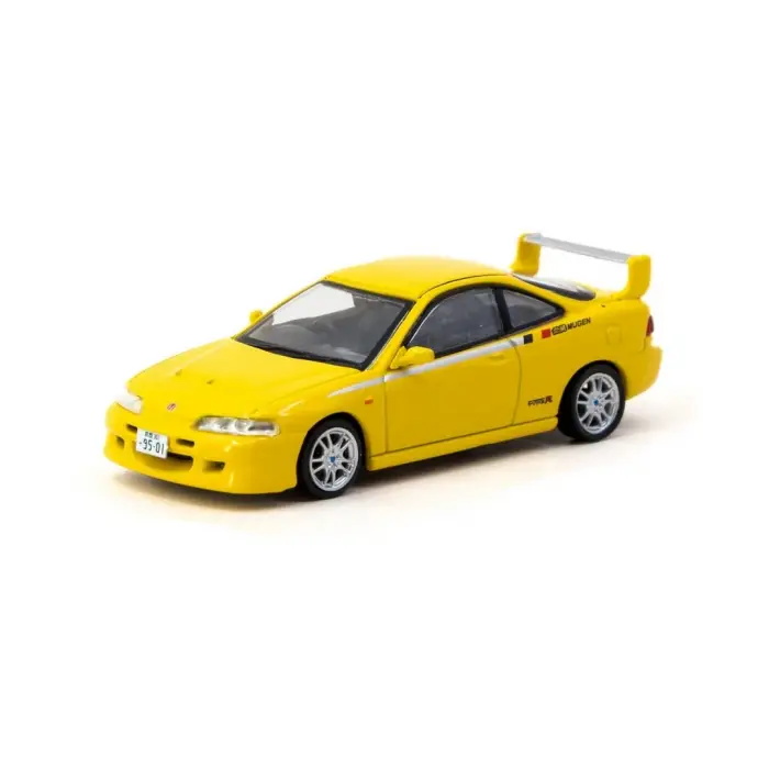 Tarmac Works 1/64 Honda Integra TYPE R DC2 MUGEN Sunlight Yellow