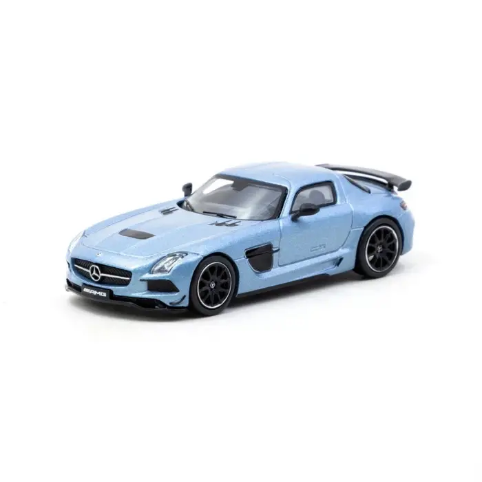 Tarmac Works 1/64 Mercedes-Benz SLS AMG Coupé Black Series Matte Blue