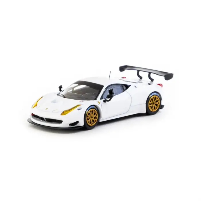 Tarmac Works X iXO Models 1/64 Ferrari 458 Italia GT3 White