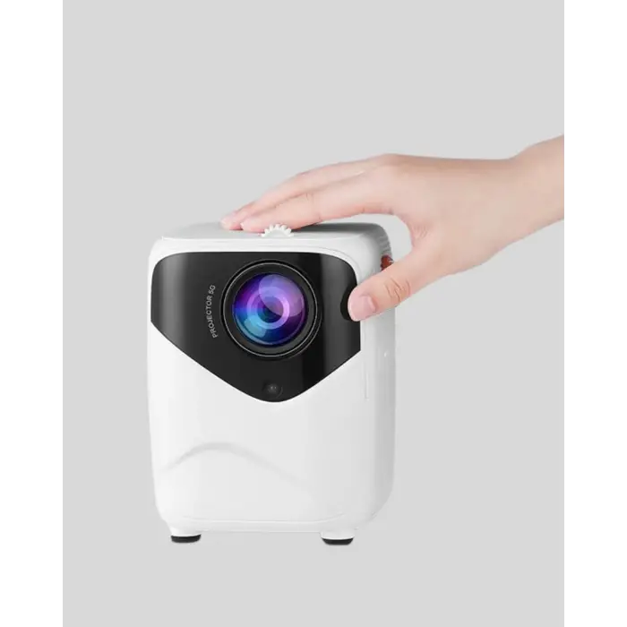 Taşınabilir 1080P HD Akıllı Projektör – 64GB Dahili Hafıza, 2GB RAM, Uzaktan Kumandalı