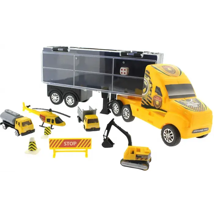 Taşınabilir Die Cast Metal Araçlı İnşaat Kamyonu