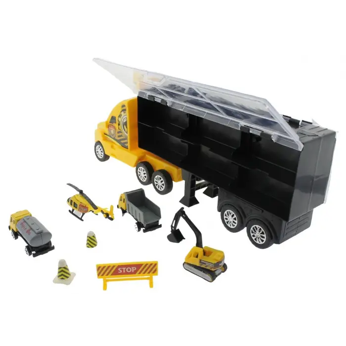 Taşınabilir Die Cast Metal Araçlı İnşaat Kamyonu