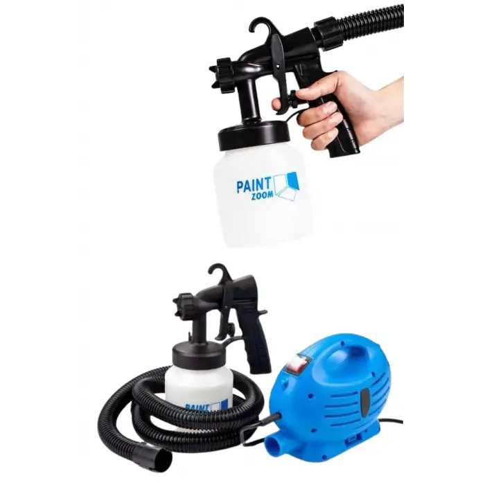 Taşınabilir Elektrikli Boya Tabancası Profesyonel Motor Yapısı Omuz Askılı Hazneli
