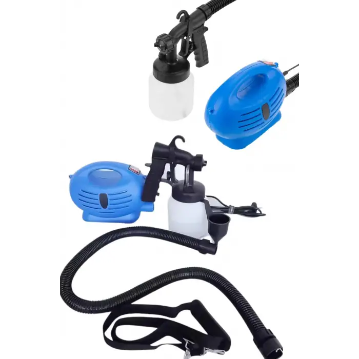 Taşınabilir Elektrikli Boya Tabancası Profesyonel Motor Yapısı Omuz Askılı Hazneli