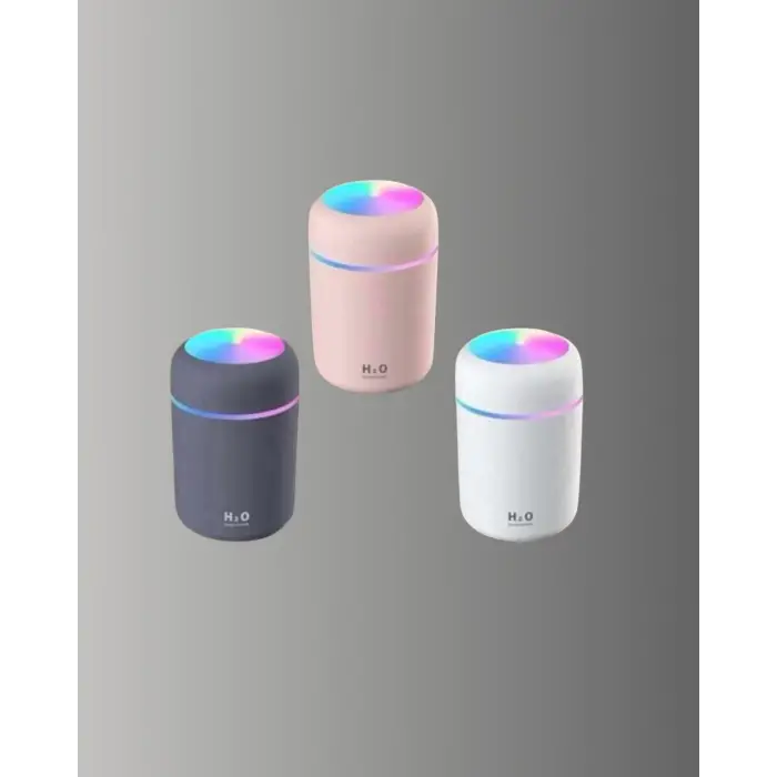 Taşınabilir Hava Nemlendirici – Renkli Işık ve USB Bağlantı