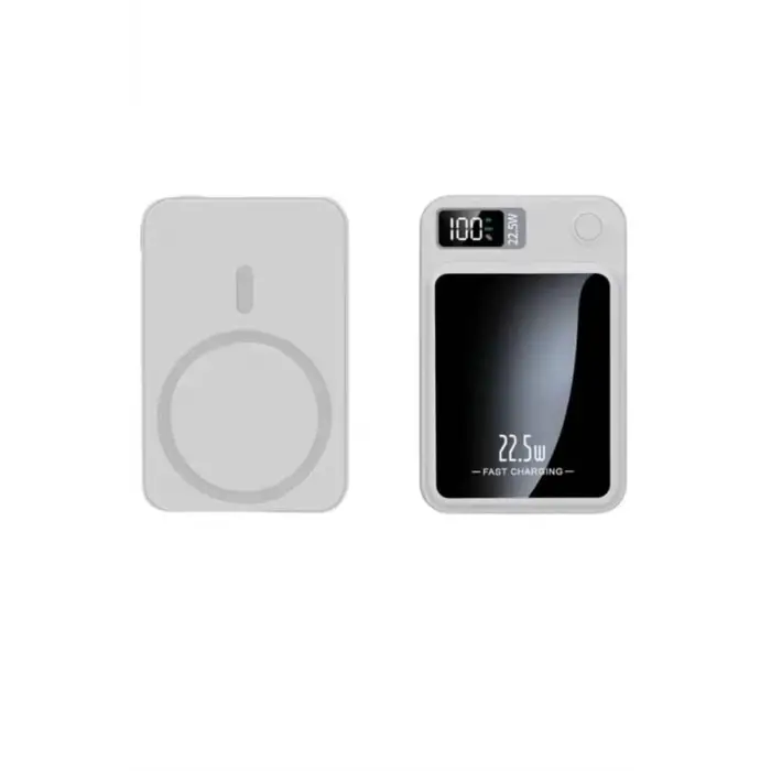 Taşınabilir Şarj Magsafe Powerbank 10.000 Mah Hızlı Şarj Led Göstergeli Kablosuz