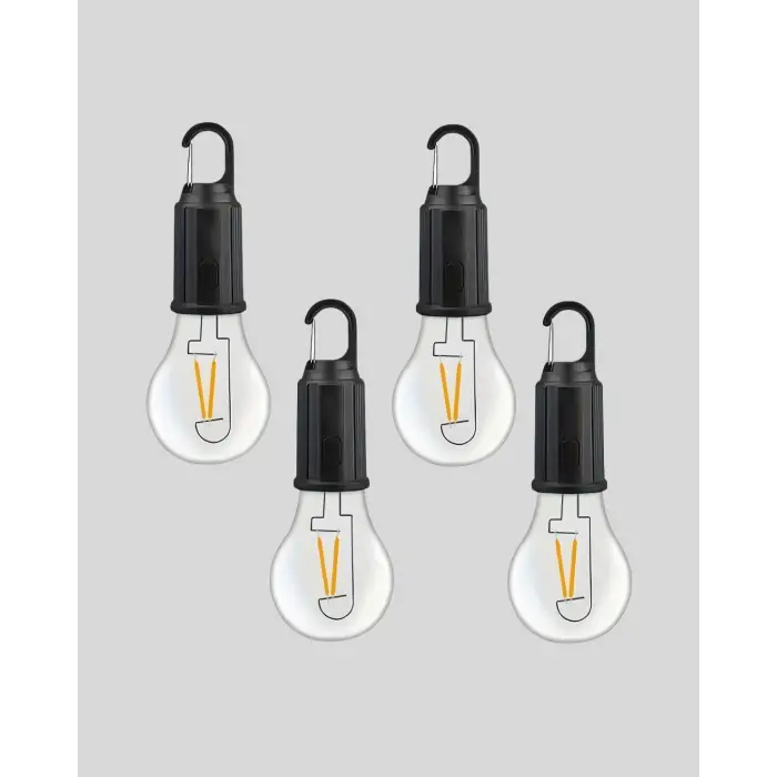 Taşınabilir Şarjlı LED Kamp Lambası – Type-C Girişli ve Kancalı Tasarım