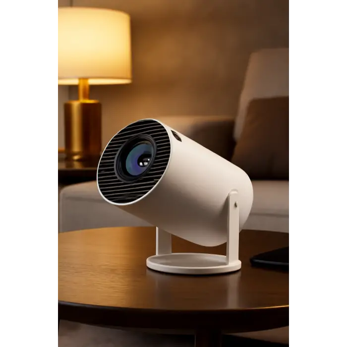 Taşınabilir Sinema Projektörü Pro Telefon Destekli Android 11 Akıllı Projeksiyon