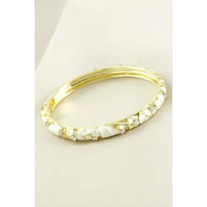 Taşlı Mineli Kelepçe Bileklik