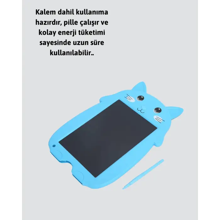 Tek Tuşla Silinebilir LCD Yazı Tableti | Çocuklar İçin Eğitim Tableti
