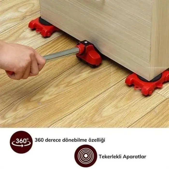 Tekerlekli Basit Pratik Ağır Beyaz Eşya Mobilya Taşıma Kaydırma Aleti Aparatı Seti