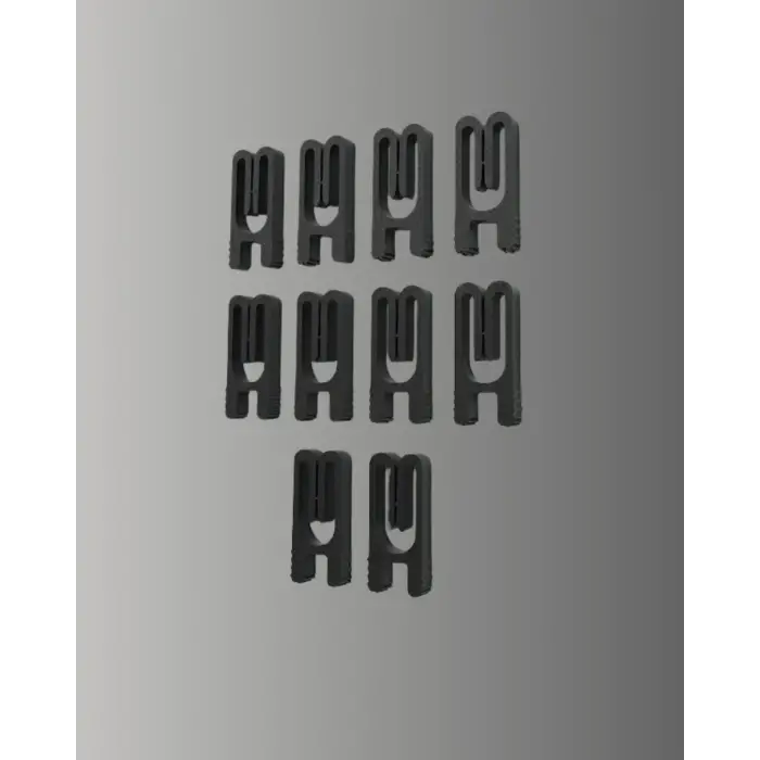 Tekrar Kullanılabilir Poşet Mandalı Siyah 10 Adet