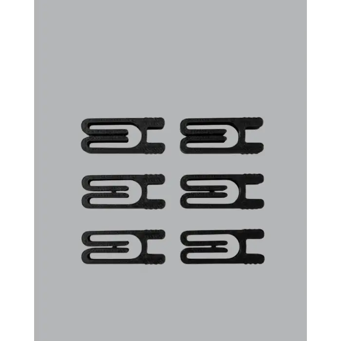 Tekrar Kullanılabilir Poşet Mandalı Siyah 6’lı Set