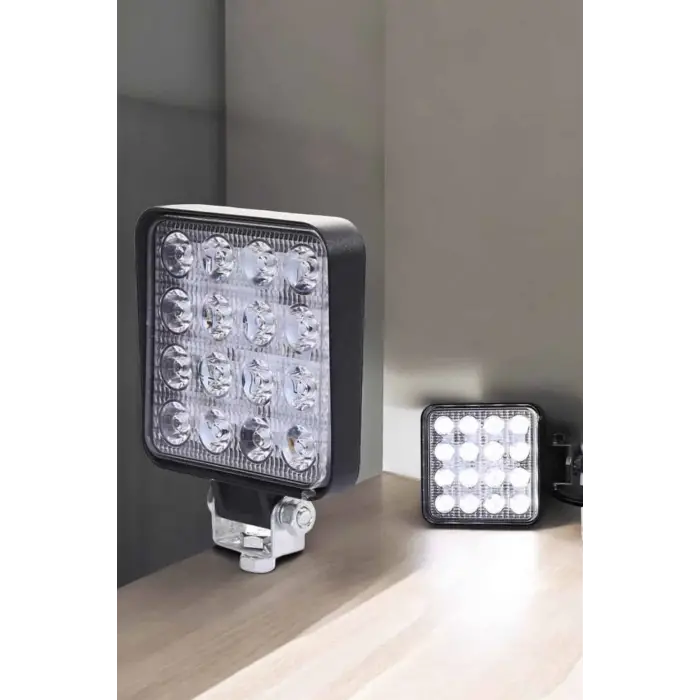 Tepe Lambası Çalışma Lambası Sis Lambası 16 Led Beyaz Led Işık