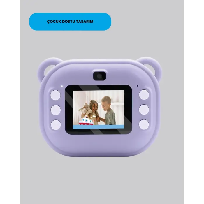 Termal Baskı Özellikli Mini Kamera Mor