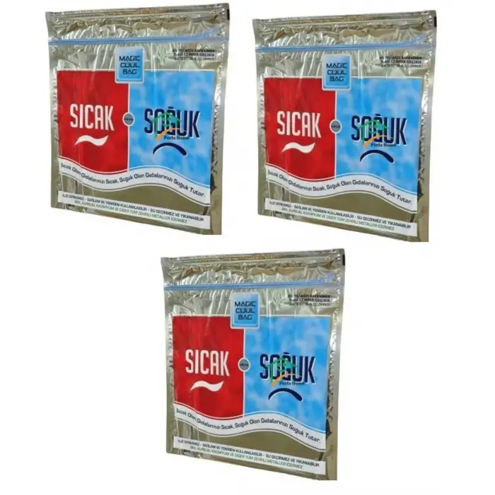 Termos Çanta - Piknik Çantası - Dondurulmuş Gıda Çantası - Mega Boy (3 Adet) (336336)