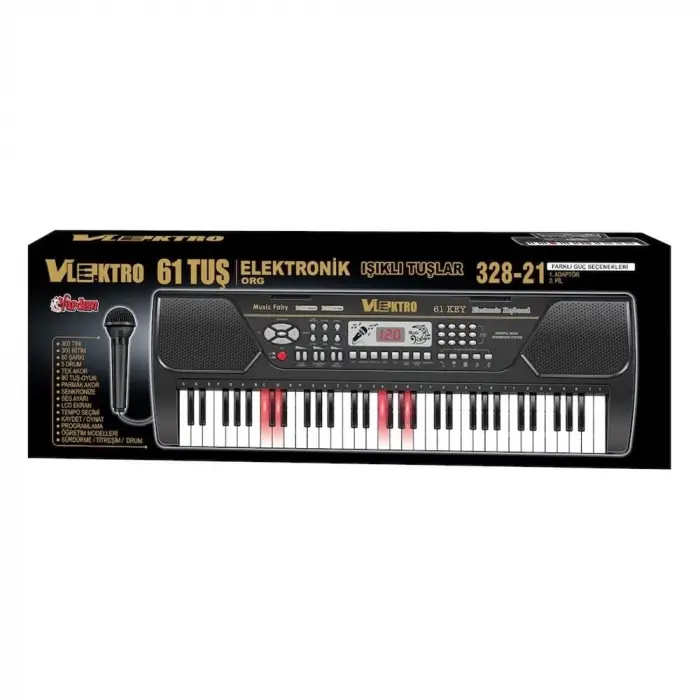 TFL-328-21 VLEKTRO 61 TUŞ IŞIKLI BÜYÜK PİYANO -VRD