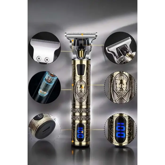 Tıraş Makinesi Çizik Tıraş Paslanmaz Çelik Uzun Ömürlü Şarjlı