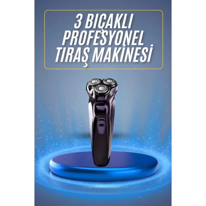 Tıraş Makinesi Hassas Ciltlere Özel Döner Başlıklı Pürüzsüz Görünüm
