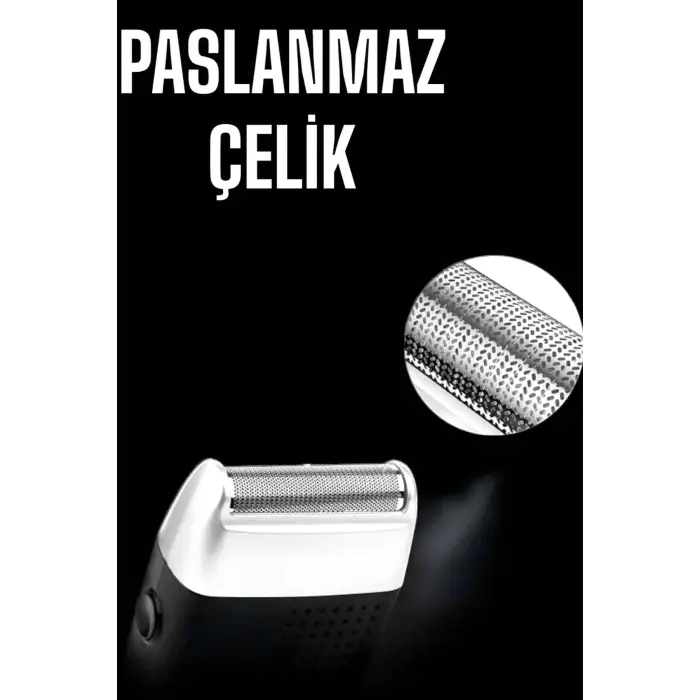 Tıraş Makinesi Islak Ve Kuru Kullanıma Uygun Kablosuz Taşınabilir