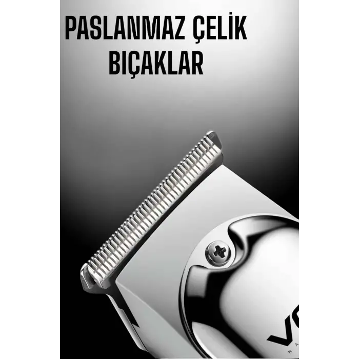 Tıraş Makinesi Paslanmaz Çelik Taraklı Güçlü Motor