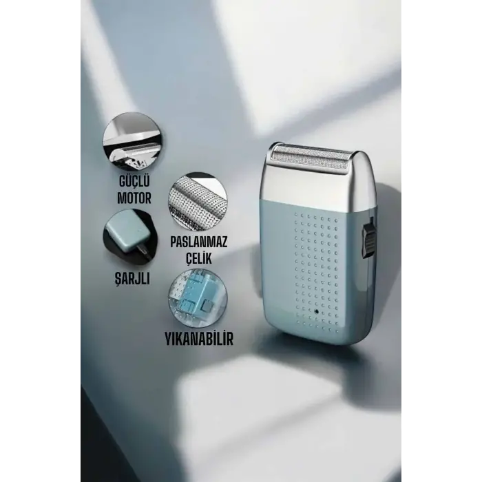 tıraş makinesi Sinek Kaydı Paslanmaz Çelik Taşınabilir Şarjlı