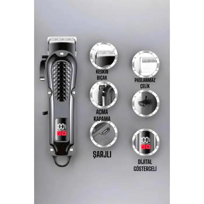Tıraş Makinesi Taşınabilir Özel Kesim Paslanmaz Çelik Bıçaklı